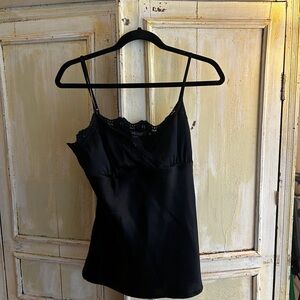 Black Lace Trim Camisole
